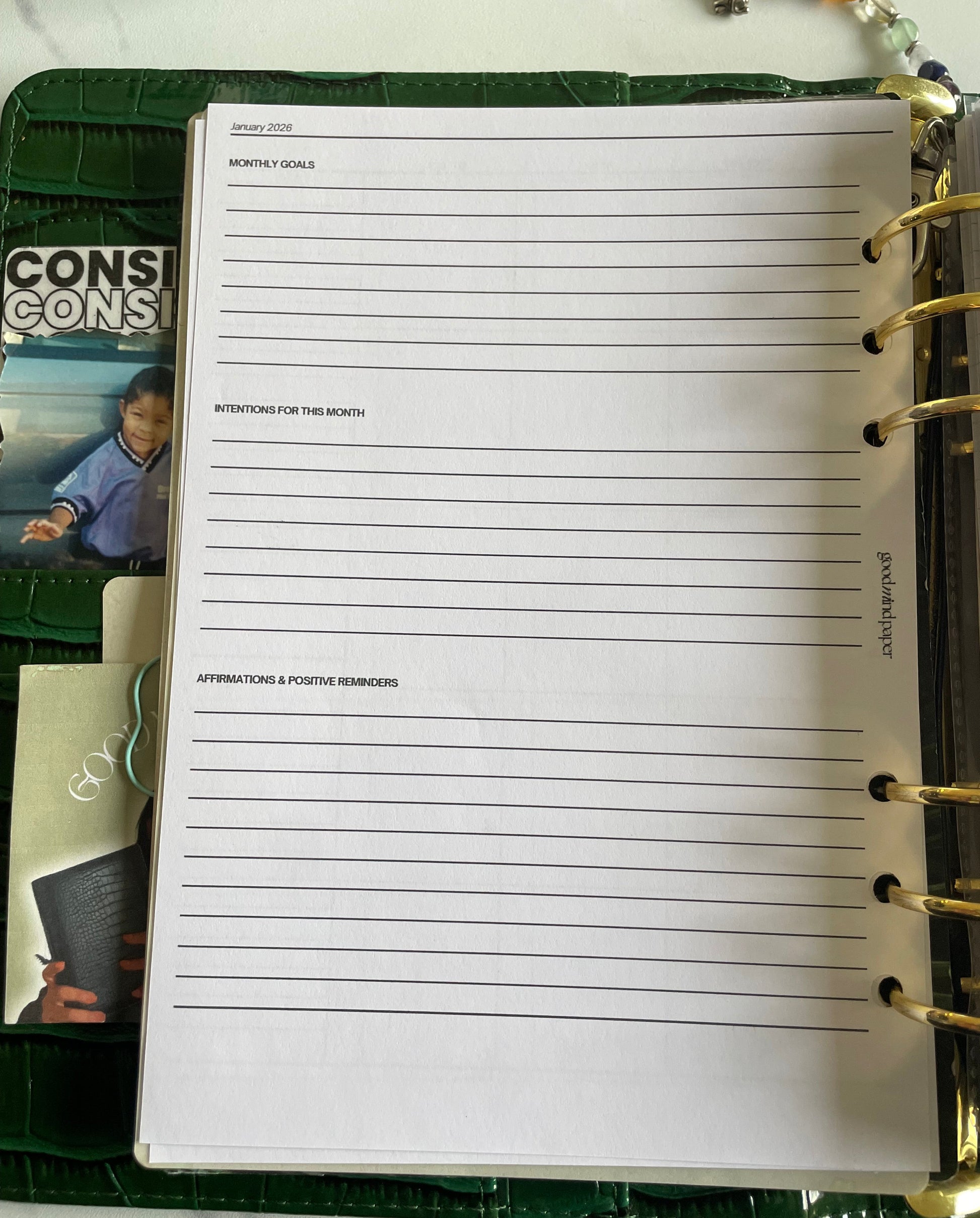 January '26 A5 Planner Calendar – Digital Download or Printed Insert