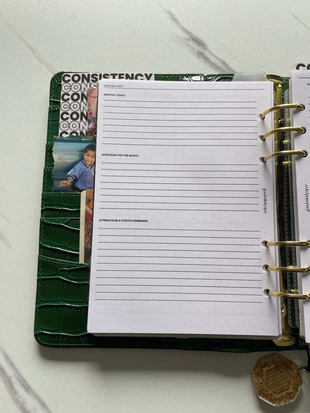 December Monthly Calendar Overview – A5 Printable (Freebie!)